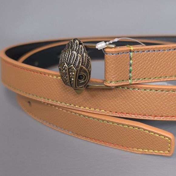 KURT GEIGER Women’s New Belt Leather Eagle Head L/XL Camel Rainbow KG100272C-230 main image 6